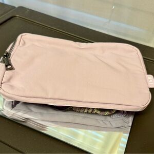 Iris & Rainbow Lavender Duo Zipper Crossbody with long strap Brand New with tags